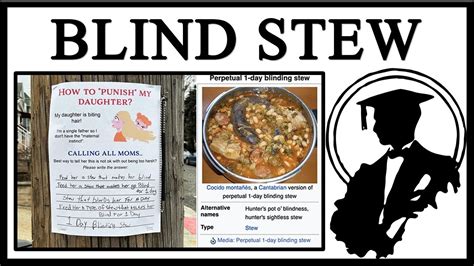 Stew that makes you go blind - Published in 1972, Tennahill’s book explains that medieval peasants would rarely empty out their cauldron “except in preparation for the meatless weeks of Lent.”. The rest of the time, the cauldron sat above …
